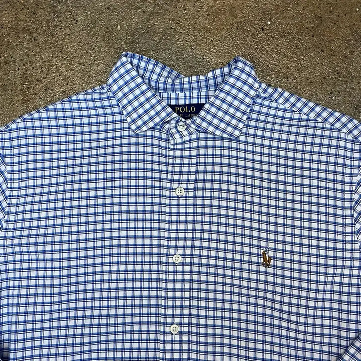 [BUNJANG] Polo Ralph Lauren Vintage Checkered Shirt / 미국 빈티지 폴로 랄프로렌 체크셔츠 남방