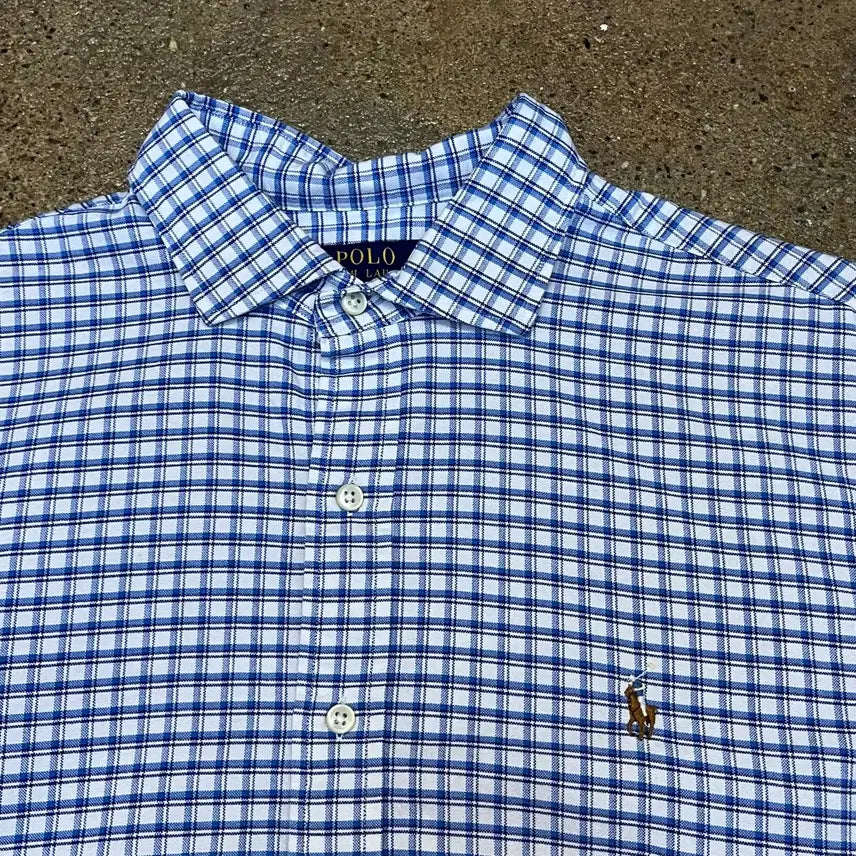 [BUNJANG] Polo Ralph Lauren Vintage Checkered Shirt / 미국 빈티지 폴로 랄프로렌 체크셔츠 남방