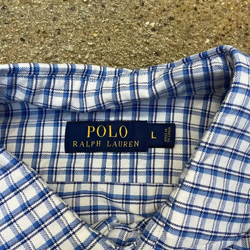 [BUNJANG] Polo Ralph Lauren Vintage Checkered Shirt / 미국 빈티지 폴로 랄프로렌 체크셔츠 남방