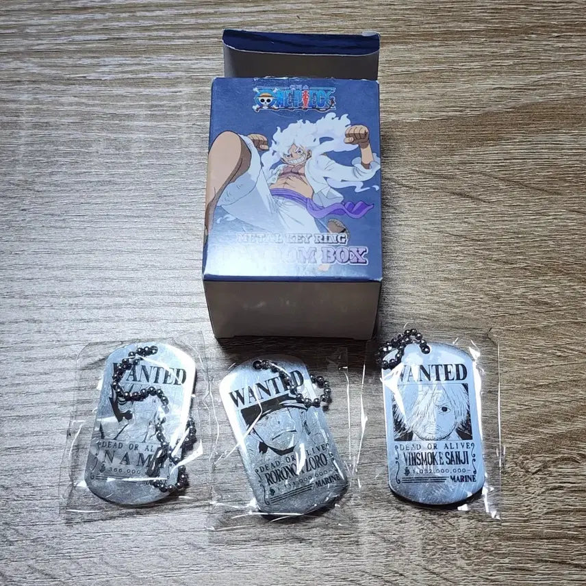 [BUNJANG] One Piece Metal Keyring Bundle Set / 원피스 메탈키링 조로 상디 나미 일괄
