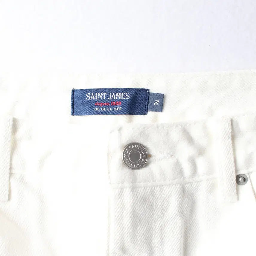 [BUNJANG] Saint James Vingtans White Mini Skirt / 세인트 제임스 25SS Vingtans 화이트 미니 스커트