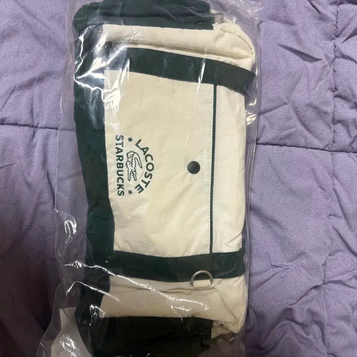 [BUNJANG] Lacoste Starbucks Tote Bag / 라코스테 스타벅스 콜라보 토트백 그린