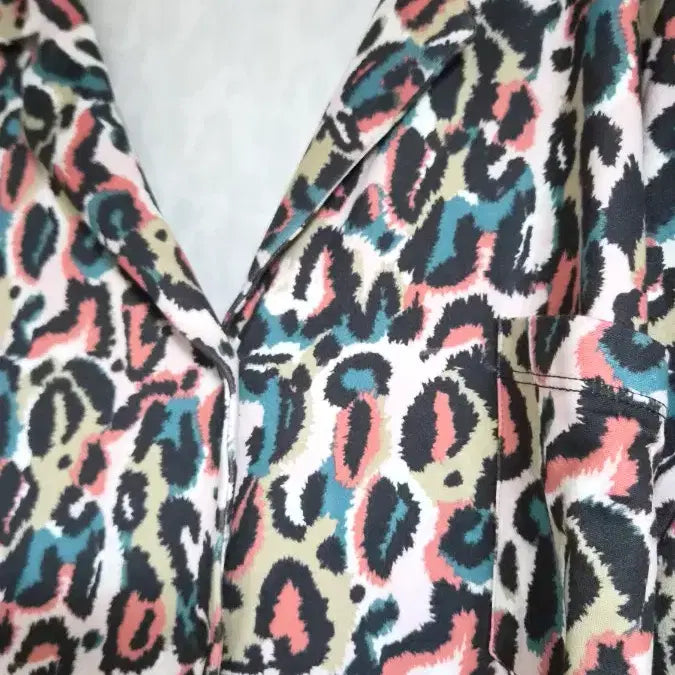 [BUNJANG] Leopard Print Blouse Shirt / 레오파드 패턴 셔츠 블라우스