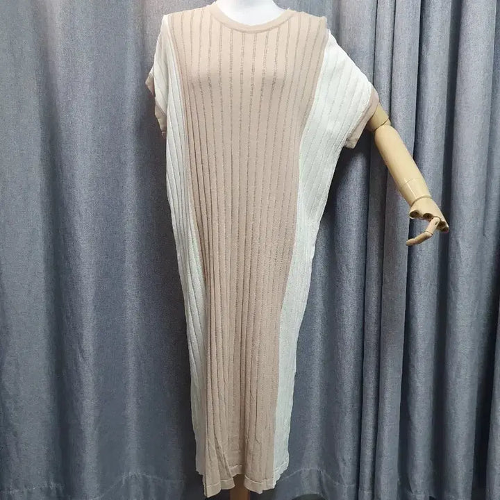 [BUNJANG] Color Block Viscose Raglan Dress / 배색 비스코스 나그랑 원피스