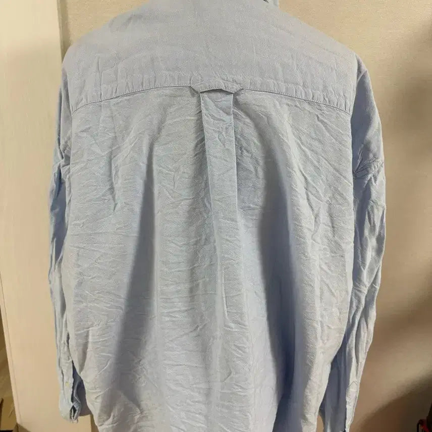 [BUNJANG] Polo Ralph Lauren Blue Bear Embroidered Shirt / 폴로 랄프로렌 블루 셔츠 곰돌이 자수