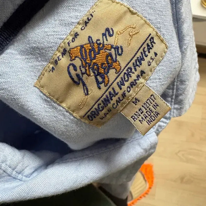 [BUNJANG] Polo Ralph Lauren Blue Bear Embroidered Shirt / 폴로 랄프로렌 블루 셔츠 곰돌이 자수