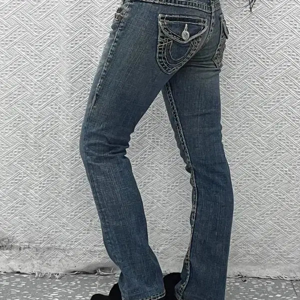 [BUNJANG] True Religion Billy Super T Y2K Low-Rise Denim Pants / 트루릴리젼 빌리슈퍼티 Y2K 로우라이즈 데님팬츠 27인치 C09726