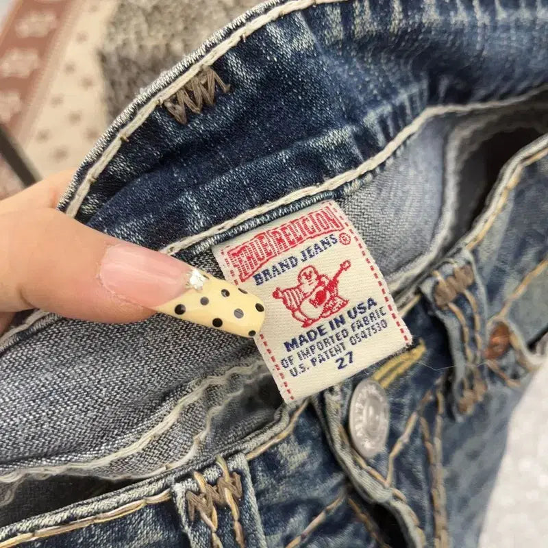 [BUNJANG] True Religion Billy Super T Y2K Low-Rise Denim Pants / 트루릴리젼 빌리슈퍼티 Y2K 로우라이즈 데님팬츠 27인치 C09726