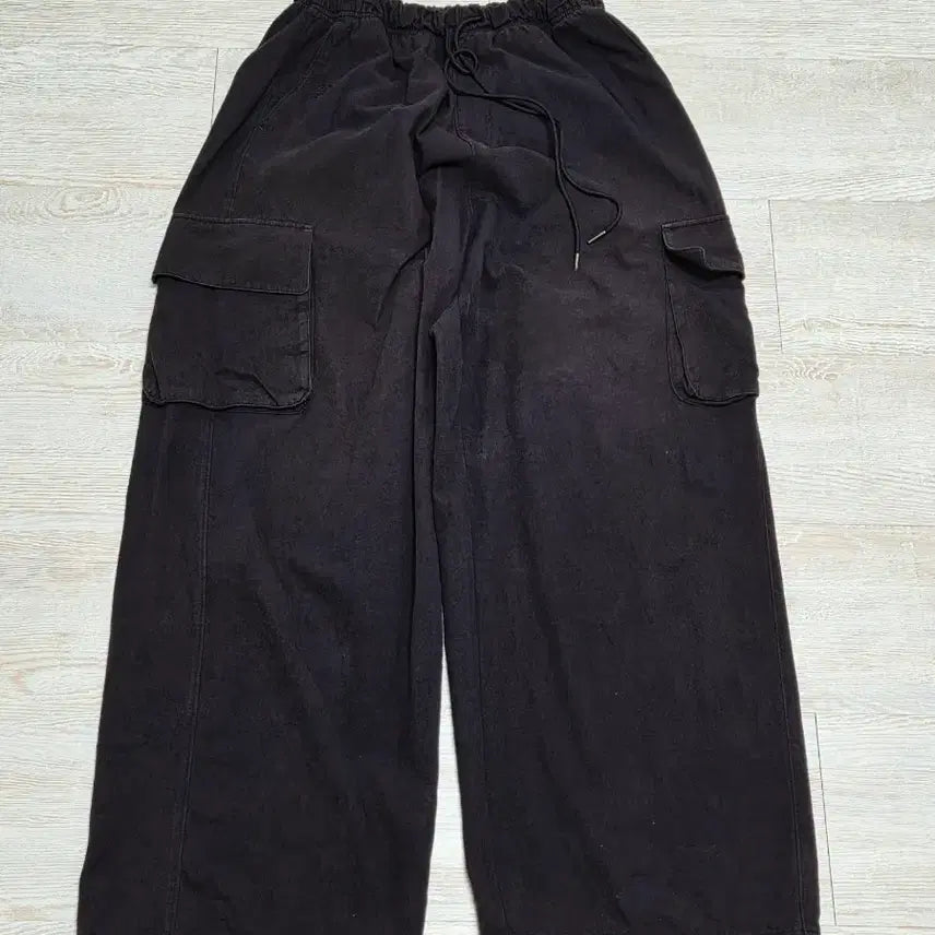 [BUNJANG] Polytelu Human Index Cargo Pants Black L / 폴리테루 휴먼인덱스 카고팬츠 블랙 L