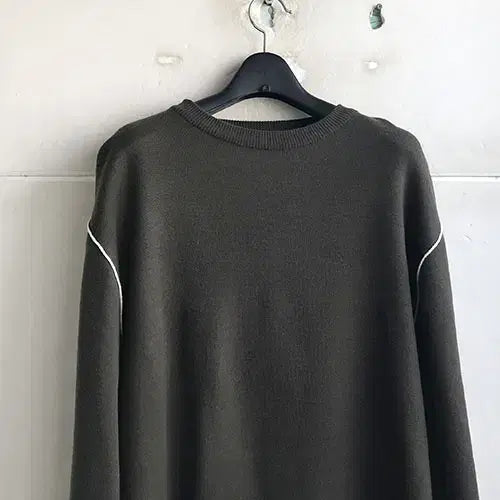 [BUNJANG] Dark Khaki Round T-Shirt (Men&