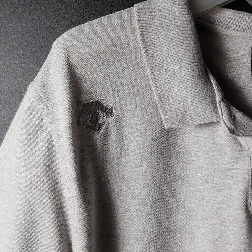 [BUNJANG] Descente Gray Polo Shirt / 데상트 회색 카라티