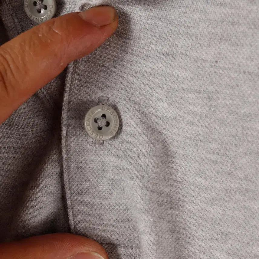[BUNJANG] Descente Gray Polo Shirt / 데상트 회색 카라티