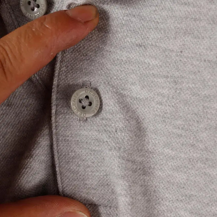 [BUNJANG] Descente Gray Polo Shirt / 데상트 회색 카라티
