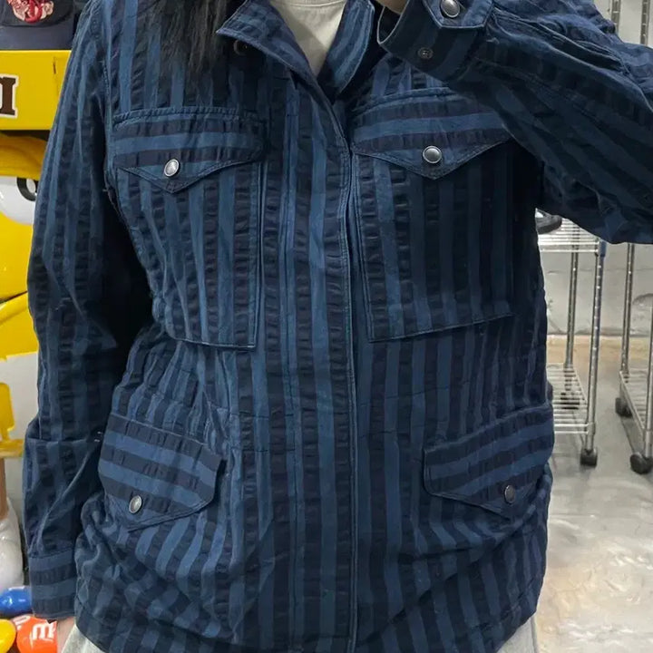 [BUNJANG] Eastlogue Stripe C1 Field Jacket / 이스트로그 스트라이프 c1 필드자켓