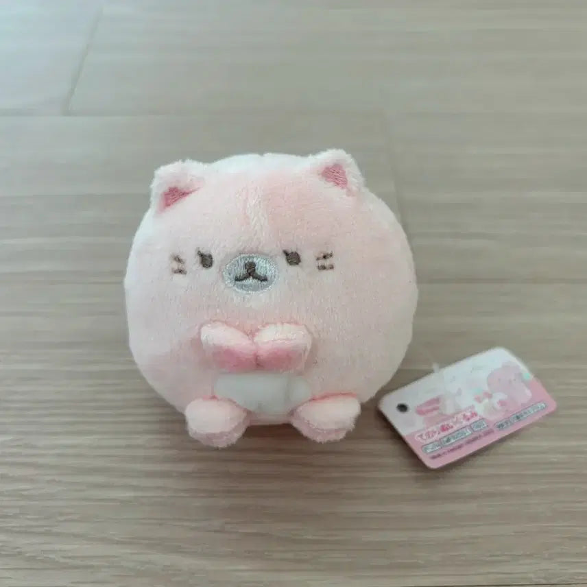 [BUNJANG] San-X Pink Cat Plush Doll / 산엑스 일본 분홍색 고양이 캐릭터 인형