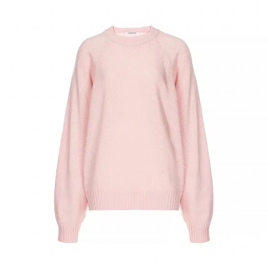 [BUNJANG] Buruhaha Wool Cashmere Blend Pink Knit Sweater / 부루하하 울캐시미어 블렌드 핑크 니트