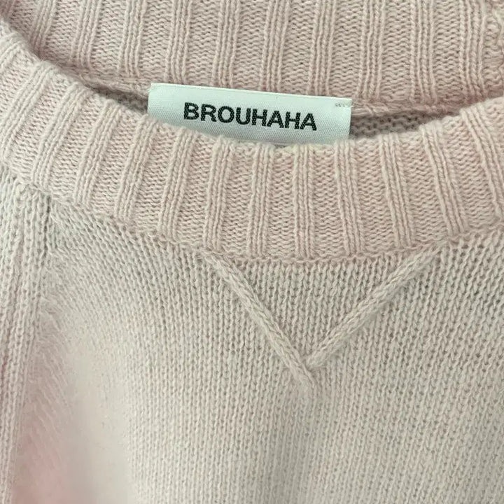 [BUNJANG] Buruhaha Wool Cashmere Blend Pink Knit Sweater / 부루하하 울캐시미어 블렌드 핑크 니트