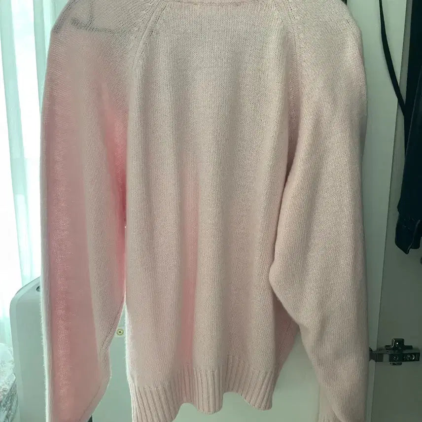 [BUNJANG] Buruhaha Wool Cashmere Blend Pink Knit Sweater / 부루하하 울캐시미어 블렌드 핑크 니트