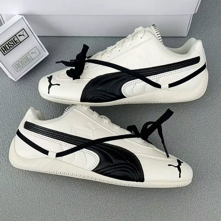 [BUNJANG] Puma Rose Speedcat LEA Warm White Black Sneakers / 푸마 x 로제 스피드캣 LEA 웜 화이트 블랙 240mm