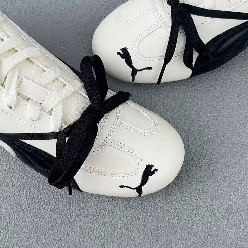 [BUNJANG] Puma Rose Speedcat LEA Warm White Black Sneakers / 푸마 x 로제 스피드캣 LEA 웜 화이트 블랙 240mm
