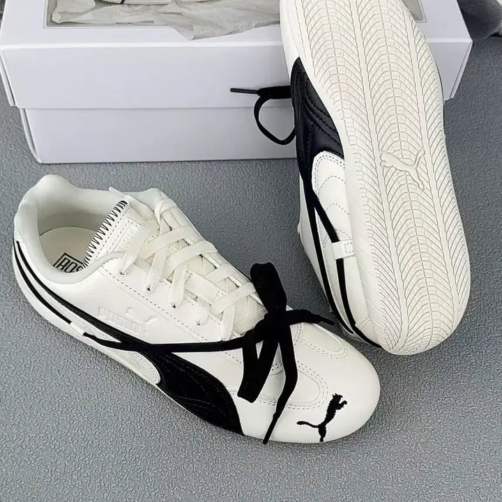 [BUNJANG] Puma Rose Speedcat LEA Warm White Black Sneakers / 푸마 x 로제 스피드캣 LEA 웜 화이트 블랙 240mm