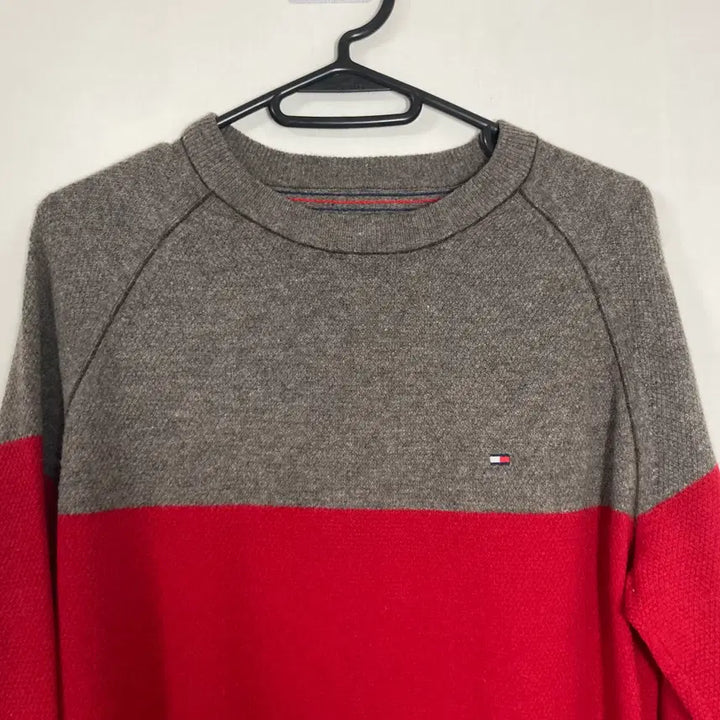 [BUNJANG] Tommy Hilfiger Multi-Color Wool Round Knit Sweater / 타미힐피거 멀티컬러울100라운드니트S 호호상점