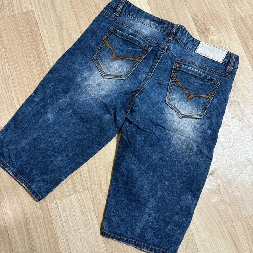 [BUNJANG] Denim Wash 5-inch Shorts / 청바지 5부 반바지
