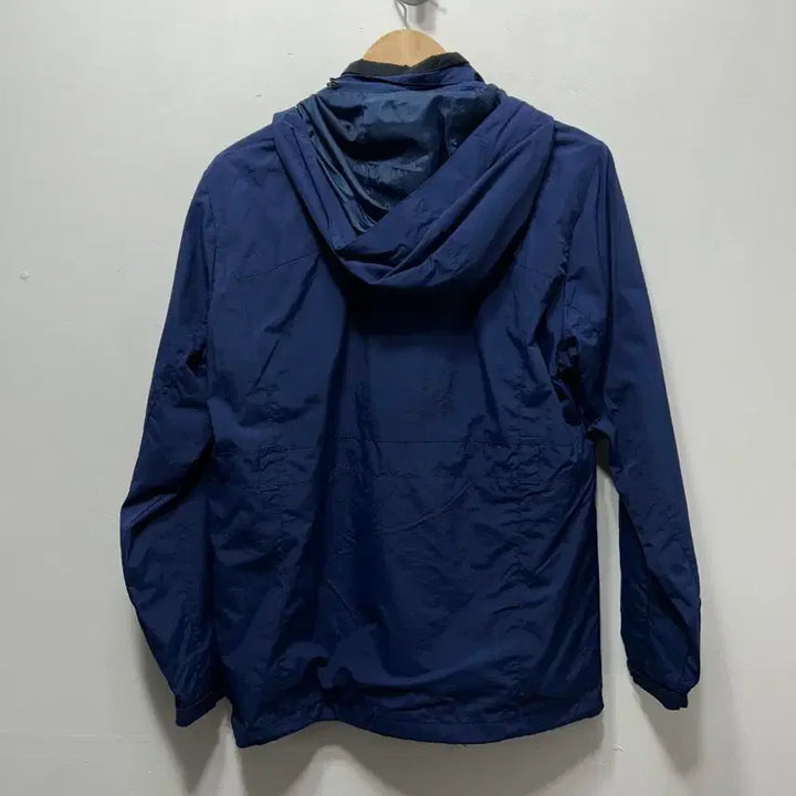[BUNJANG] Navy Blue Pocket Hooded Windbreaker Jacket - New - M / 네이비 블루 포켓 후드 바람막이 자켓 새상품 M