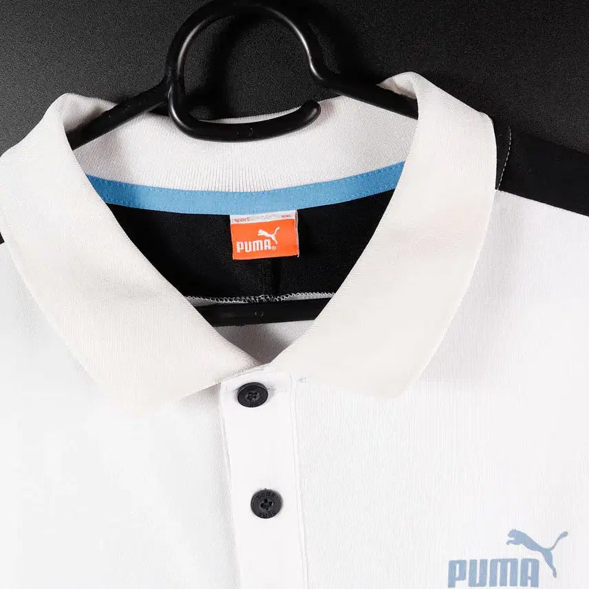 [BUNJANG] Puma White Polo Shirt / 퓨마 흰색 카라티