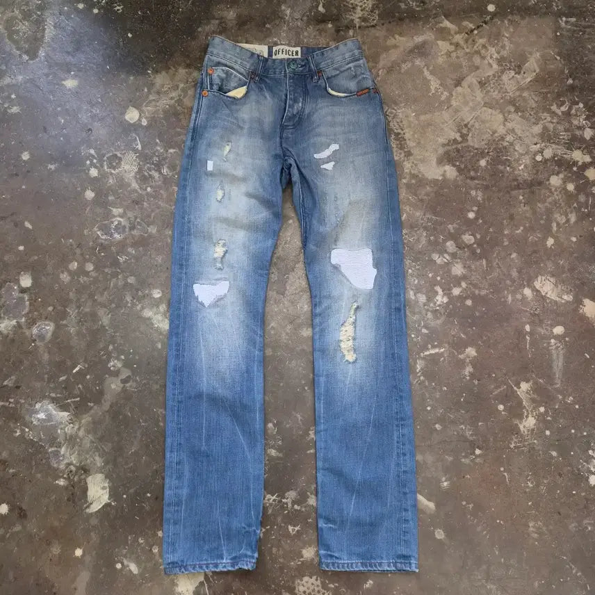 [BUNJANG] Superdry Denim Jeans with Damage Washing / 27) 수퍼드라이 데미지워싱 청바지 데님팬츠 슈퍼드라이 청바지