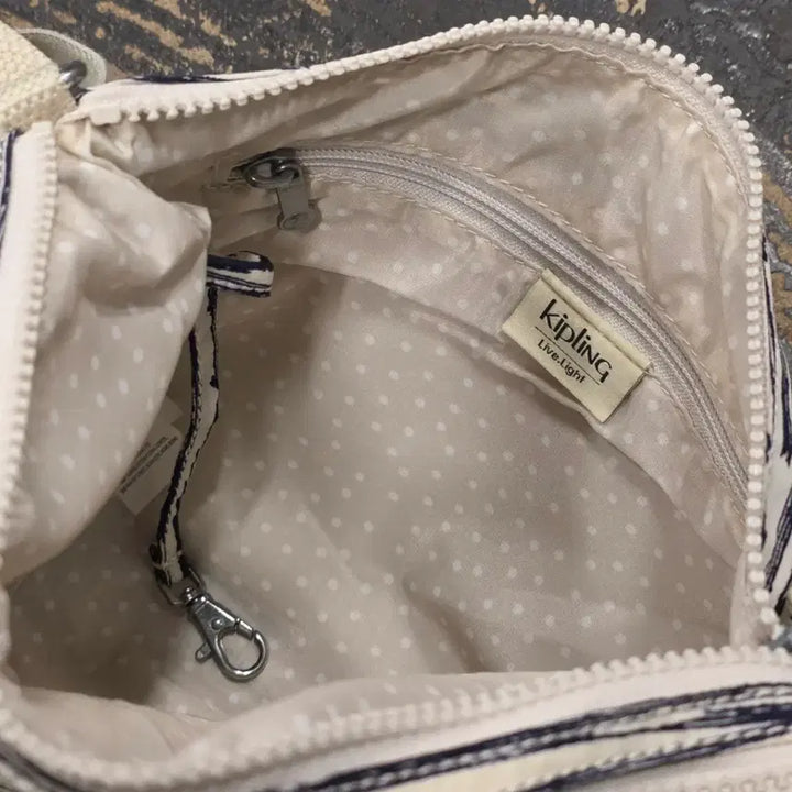 [BUNJANG] Kipling Stripe Crossbody Bag / 키플링 스트라이프 크로스백