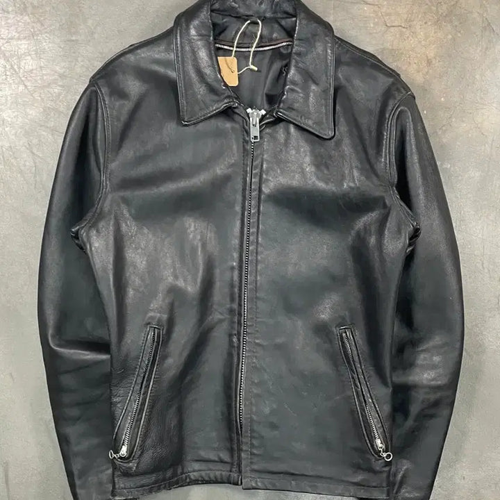 [BUNJANG] Schott Cow Leather Rider Jacket / 쇼트 카우 레더 라이더 자켓