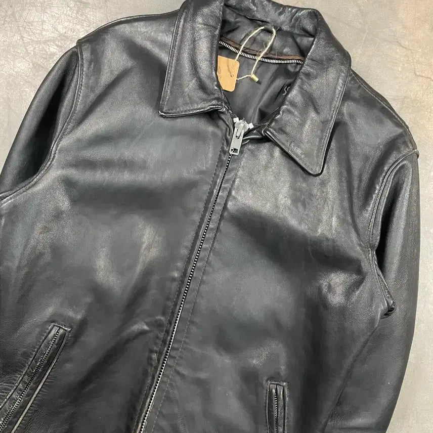 [BUNJANG] Schott Cow Leather Rider Jacket / 쇼트 카우 레더 라이더 자켓