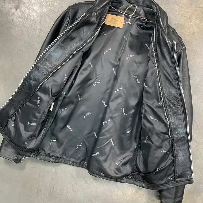 [BUNJANG] Schott Cow Leather Rider Jacket / 쇼트 카우 레더 라이더 자켓