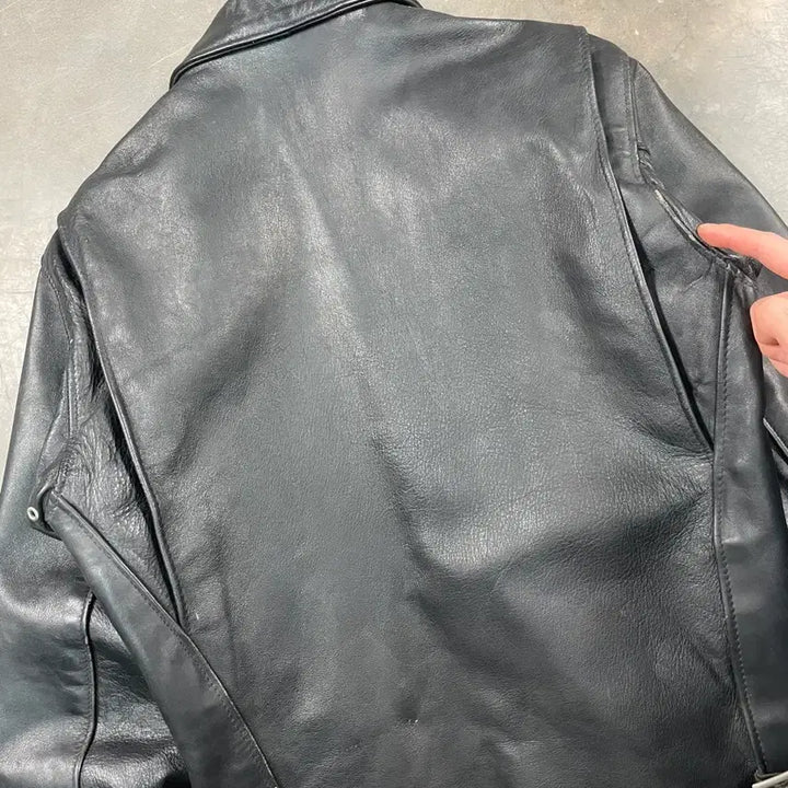 [BUNJANG] Schott Cow Leather Rider Jacket / 쇼트 카우 레더 라이더 자켓