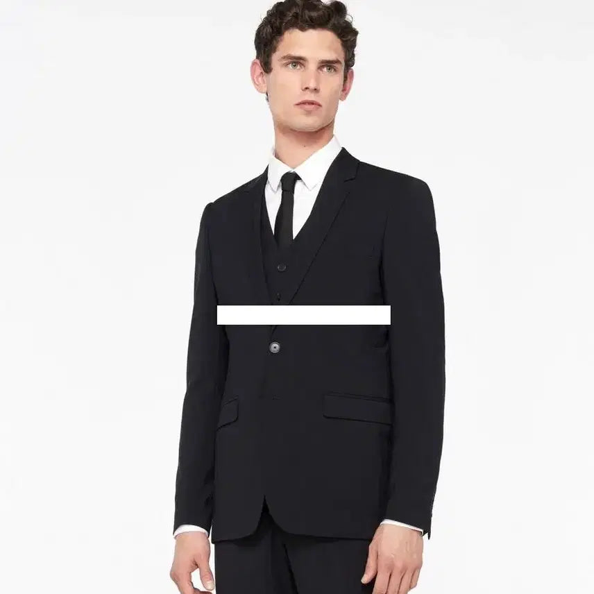 [BUNJANG] Sandro Homme Navy Slim Lapel Suit Lana Wool Blazer Jacket / 산드로 옴므 신상 네이비 슬림 라펠 수트 라나울 블레이저 자켓