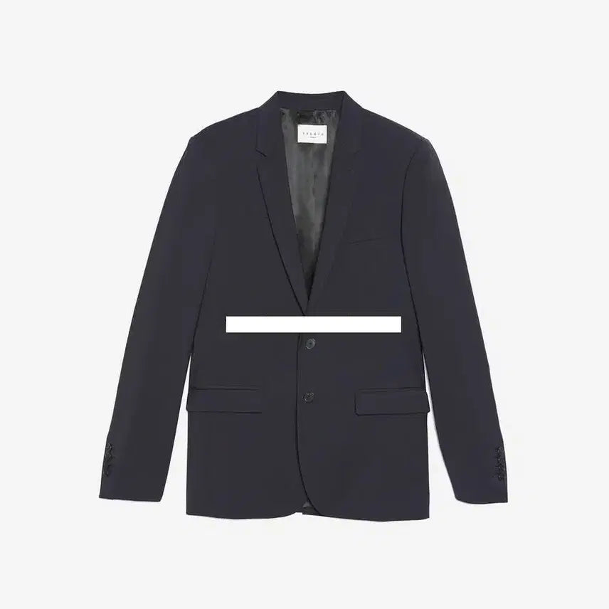 [BUNJANG] Sandro Homme Navy Slim Lapel Suit Lana Wool Blazer Jacket / 산드로 옴므 신상 네이비 슬림 라펠 수트 라나울 블레이저 자켓