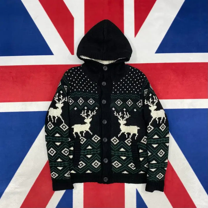 [BUNJANG] Vintage Nordic Knit Jacket 95 / 빈티지 노르딕 니트자켓 95