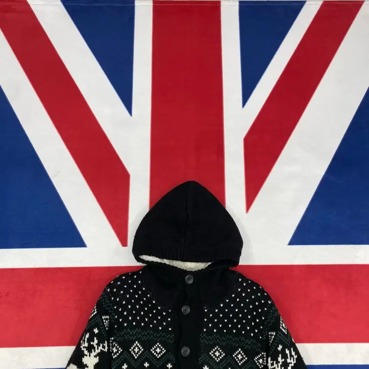[BUNJANG] Vintage Nordic Knit Jacket 95 / 빈티지 노르딕 니트자켓 95