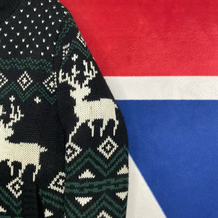 [BUNJANG] Vintage Nordic Knit Jacket 95 / 빈티지 노르딕 니트자켓 95