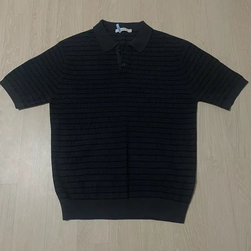 [SOLD OUT] [키뮤어] 스트라이프 티에리 하프 니트_(그라파이트, L)