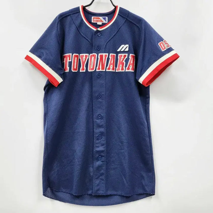 [BUNJANG] Mizuno Toyonaka Baseball Jersey Open T-Shirt / MIZUNO 미즈노 X 토요나카 베이스볼져지 야구져지 오픈티셔츠 C914