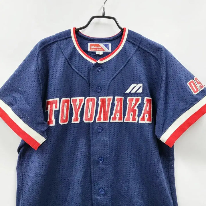 [BUNJANG] Mizuno Toyonaka Baseball Jersey Open T-Shirt / MIZUNO 미즈노 X 토요나카 베이스볼져지 야구져지 오픈티셔츠 C914