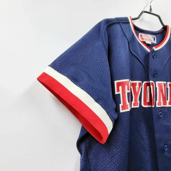 [BUNJANG] Mizuno Toyonaka Baseball Jersey Open T-Shirt / MIZUNO 미즈노 X 토요나카 베이스볼져지 야구져지 오픈티셔츠 C914