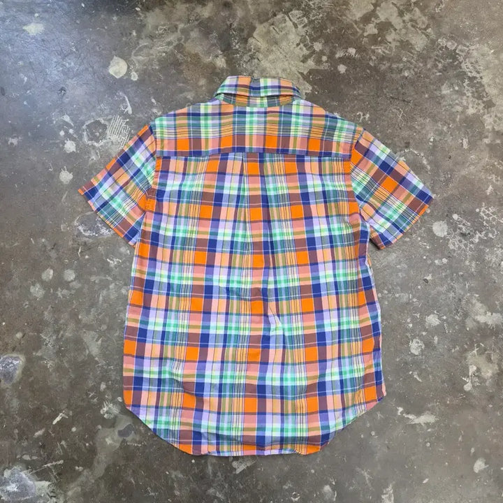 [BUNJANG] Polo Ralph Lauren Kids Checkered Short Sleeve Shirt / 5T) 폴로랄프로렌 키즈 반팔 체크 셔츠 남방
