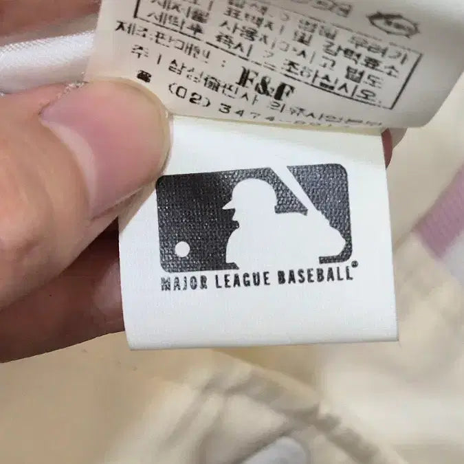 [BUNJANG] MLB New York Yankees Pink Varsity Jacket / [95] MLB 뉴욕양키스 핑크 배색 바시티 자켓 (스타디움 점퍼)4.5