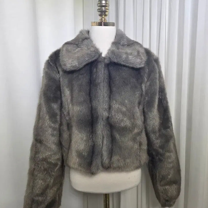 [BUNJANG] Fake Fur Short Jacket Coat / 페이크퍼 숏자켓 코트