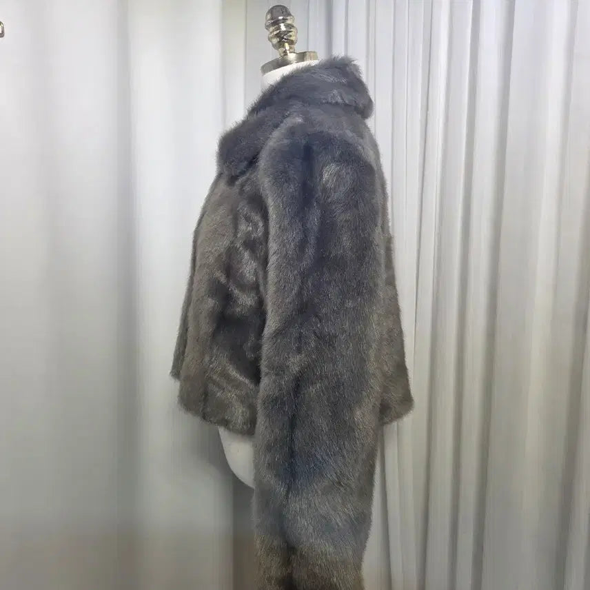 [BUNJANG] Fake Fur Short Jacket Coat / 페이크퍼 숏자켓 코트