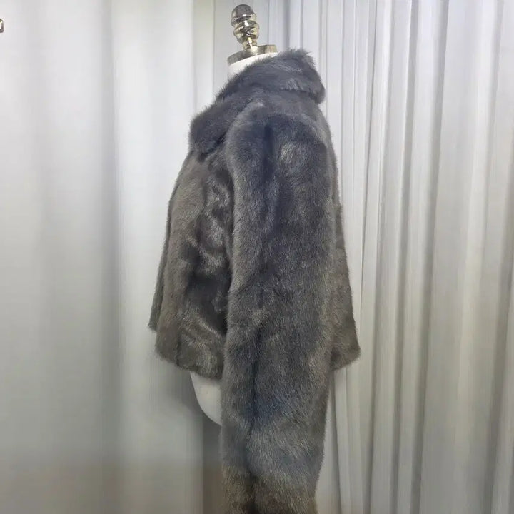 [BUNJANG] Fake Fur Short Jacket Coat / 페이크퍼 숏자켓 코트