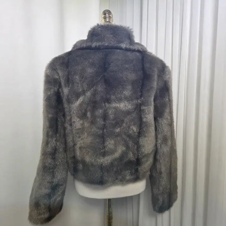 [BUNJANG] Fake Fur Short Jacket Coat / 페이크퍼 숏자켓 코트